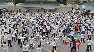 Aula de Tai Chi com causa solidária