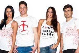 Estilistas portugueses ajudam com uma t-shirt