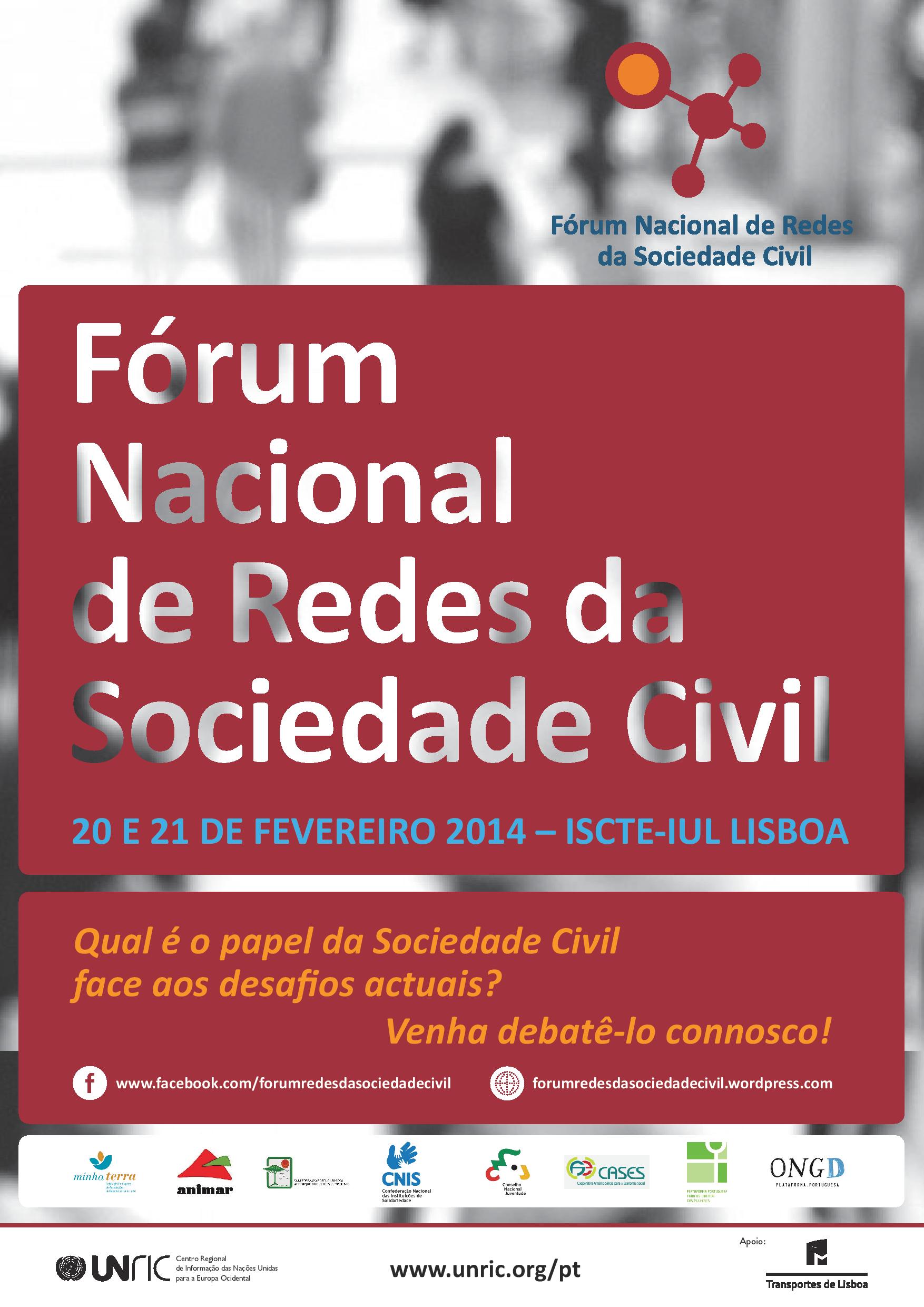 1º Fórum Nacional de Redes da Sociedade Civil